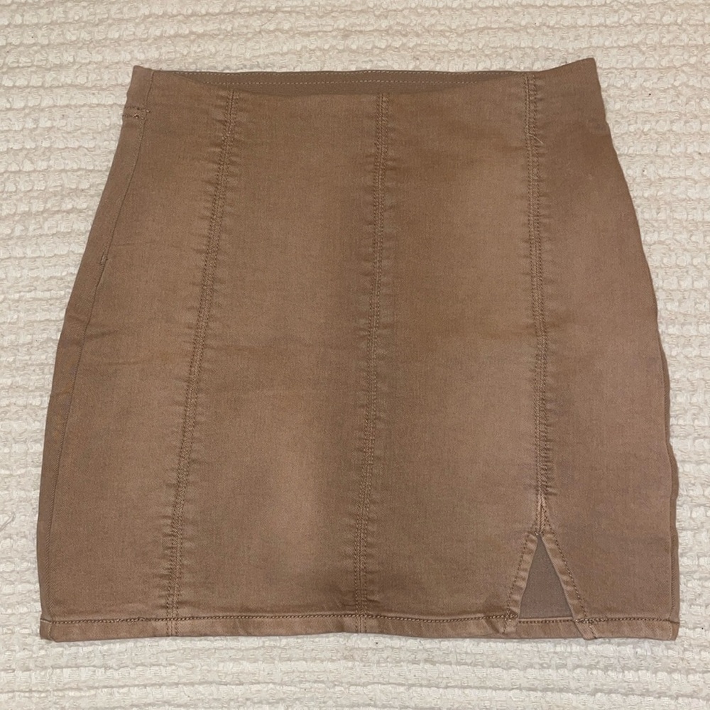 Free People Beige Skirt